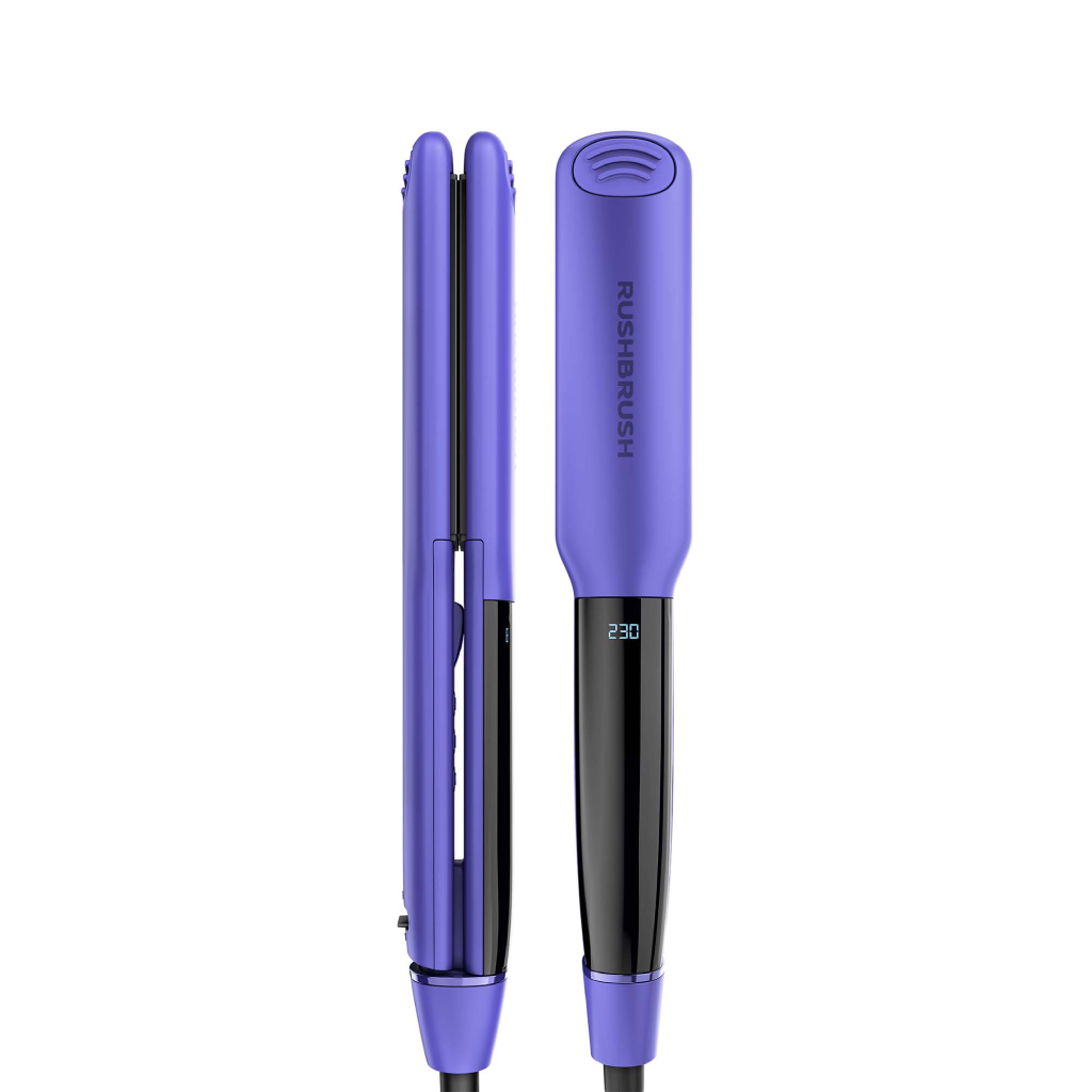 مكواة شعر راش براش (RUSH BRUSH) – X1 Infra Straightener–Purple ألواح تيتانيوم وسيراميك