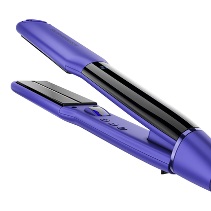 مكواة شعر راش براش (RUSH BRUSH) – X1 Infra Straightener–Purple ألواح تيتانيوم وسيراميك