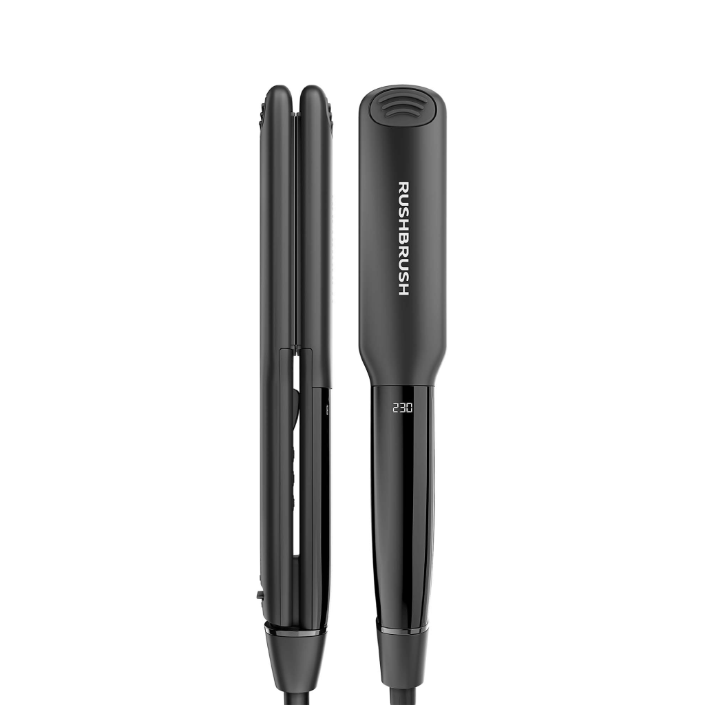 مكواة شعر راش براش (RUSH BRUSH) – X1 Infra Straightener-Black ألواح تيتانيوم وسيراميك