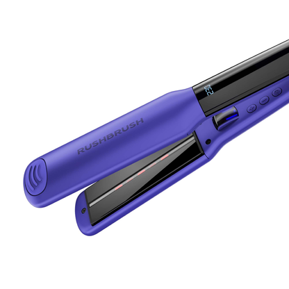 مكواة شعر راش براش (RUSH BRUSH) – X1 Infra Straightener–Purple ألواح تيتانيوم وسيراميك