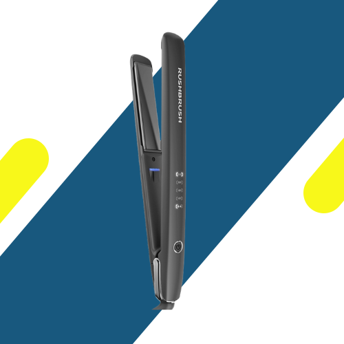 مكواة شعر راش براش X3 Glam Straightener-Black – تألق النجوم بألواح التيتانيوم والسيراميك