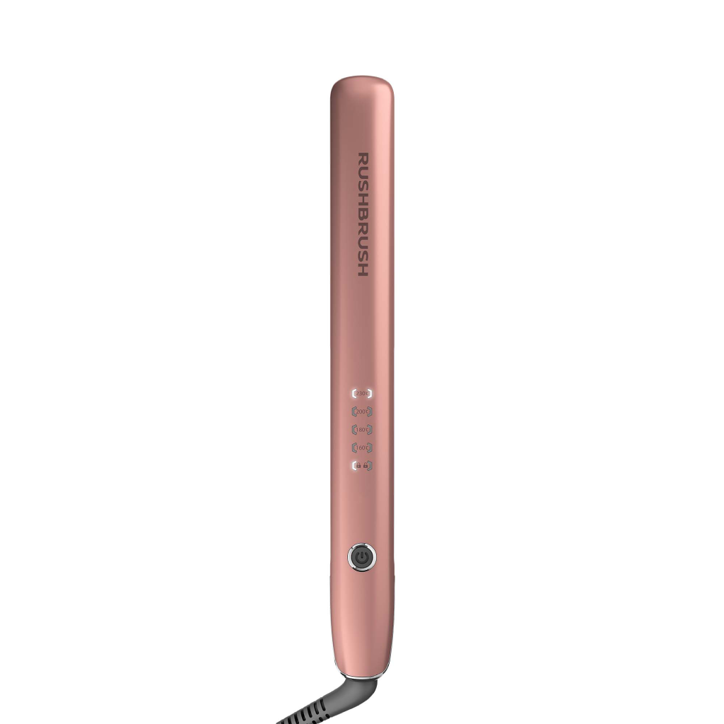 مكواة شعر راش براش X3 Glam Straightener-Rose Gold – تألق النجوم بألواح التيتانيوم والسيراميك