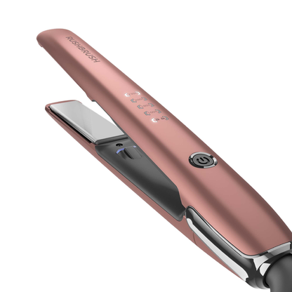 مكواة شعر راش براش X3 Glam Straightener-Rose Gold – تألق النجوم بألواح التيتانيوم والسيراميك