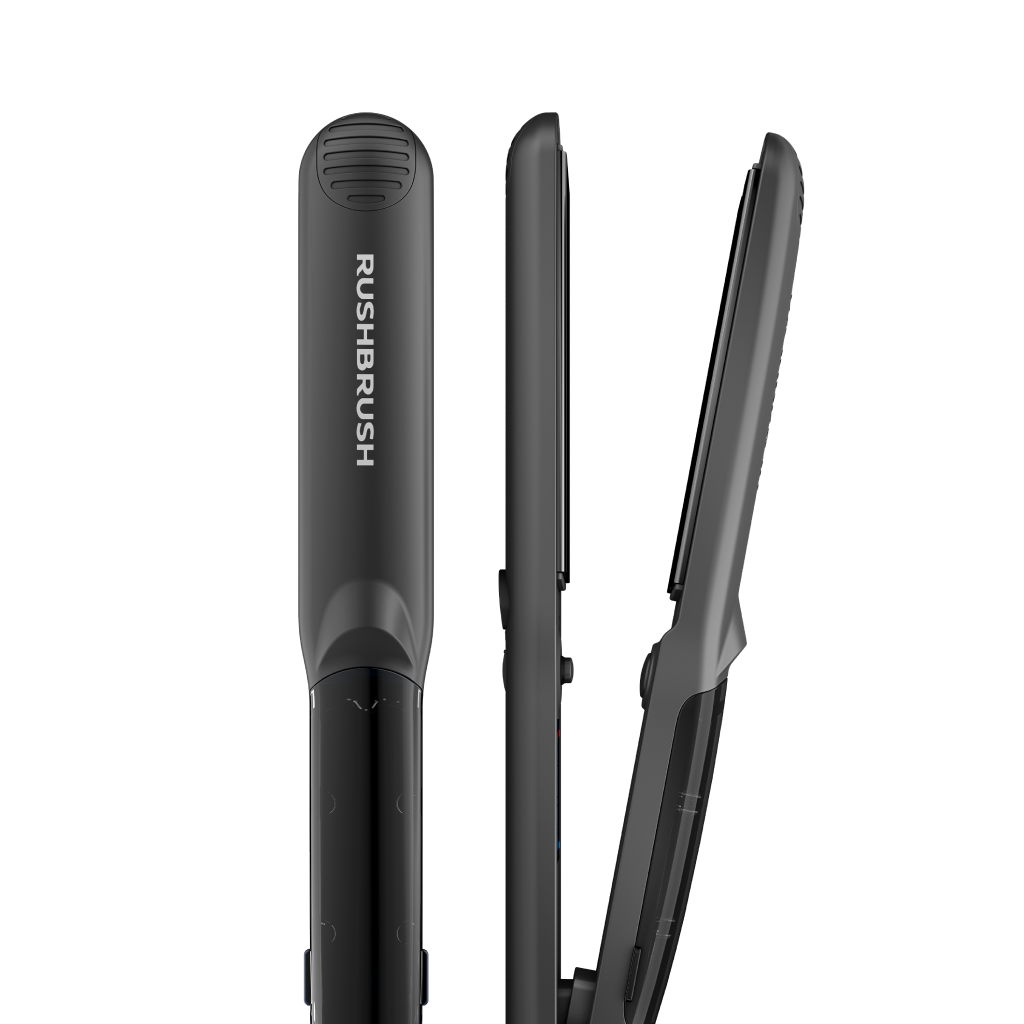 مكواة شعر راش براش (RUSH BRUSH) X5 Streamer-Black – فرد احترافي بقوة البخار والتورمالين