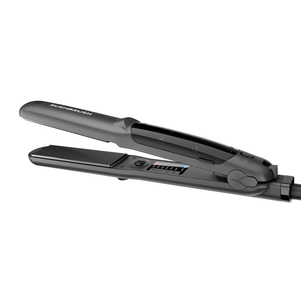 مكواة شعر راش براش (RUSH BRUSH) X5 Streamer-Black – فرد احترافي بقوة البخار والتورمالين