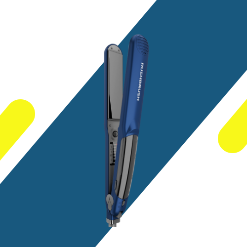 مكواة شعر راش براش (RUSH BRUSH) X5 Streamer-Navy – فرد احترافي بقوة البخار والتورمالين