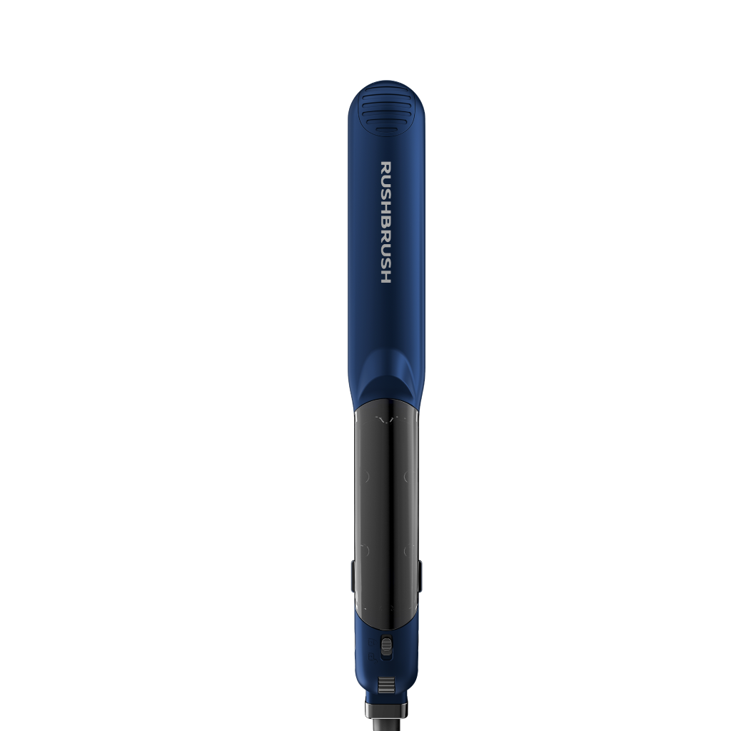 مكواة شعر راش براش (RUSH BRUSH) X5 Streamer-Navy – فرد احترافي بقوة البخار والتورمالين
