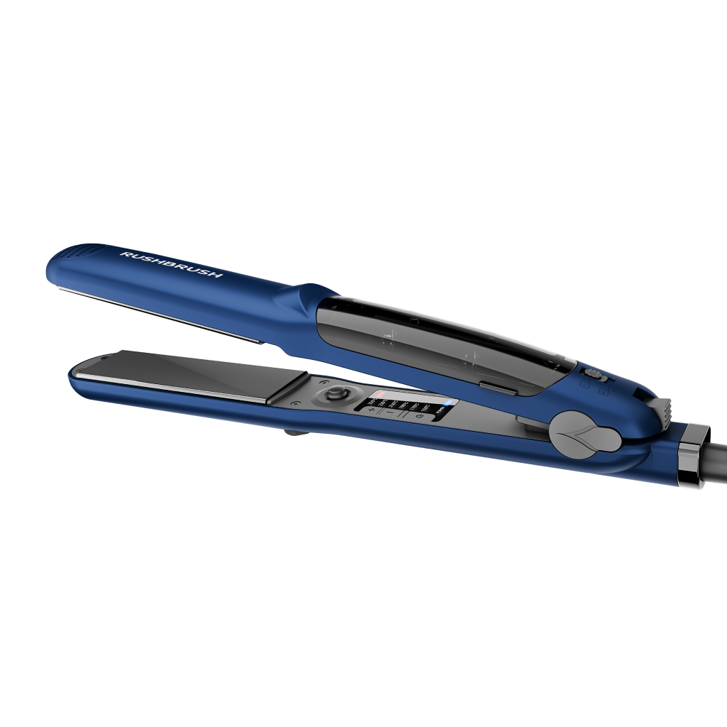 مكواة شعر راش براش (RUSH BRUSH) X5 Streamer-Navy – فرد احترافي بقوة البخار والتورمالين