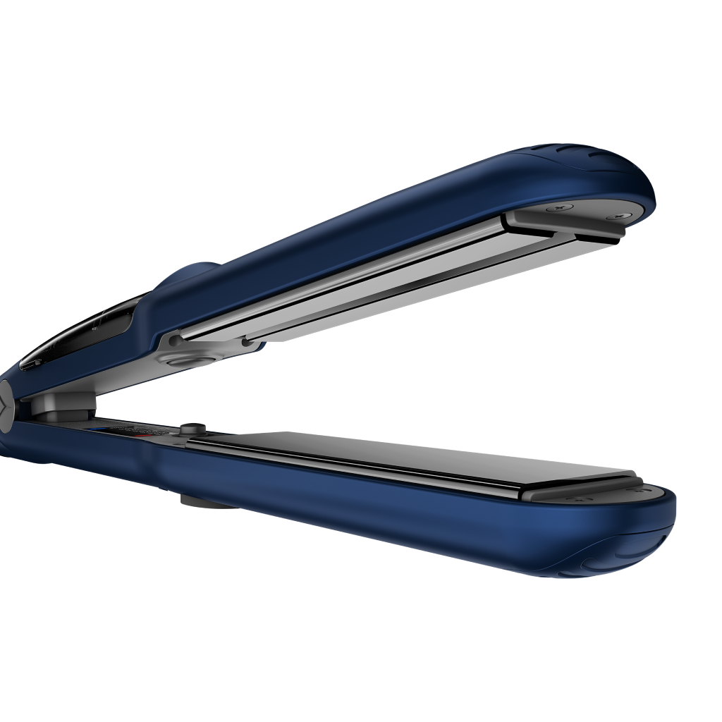 مكواة شعر راش براش (RUSH BRUSH) X5 Streamer-Navy – فرد احترافي بقوة البخار والتورمالين
