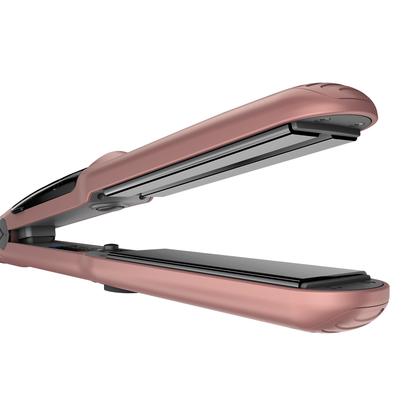 مكواة شعر راش براش (RUSH BRUSH) X5 Streamer-Rose Gold – فرد احترافي بقوة البخار والتورمالين