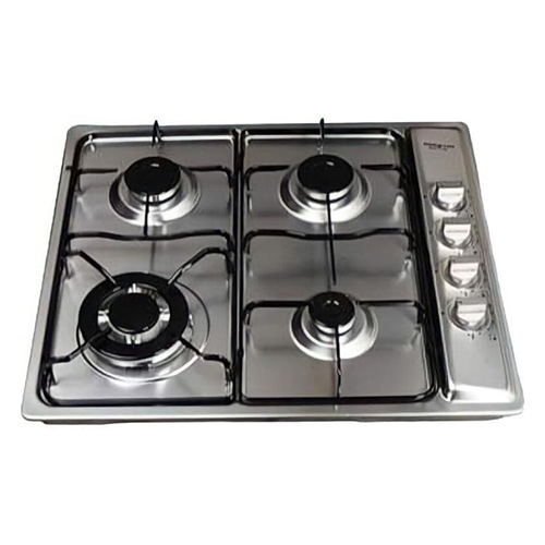 مسطح بلت إن غاز كيتشن لاين 4 شعلات ستانلس ستيل 60 سم – موديل – ZP.GN4013