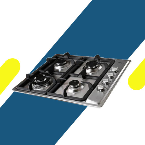 مسطح غاز بلت إن كيتشن لاين 60 سم 4 شعلات ستانلس ستيل هيفي ديوتي - موديل - ZP.GN4014