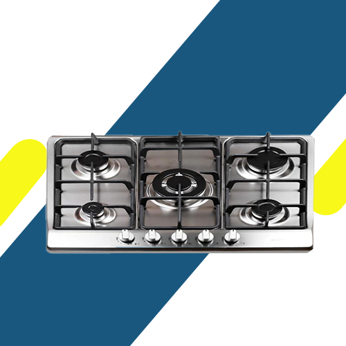 مسطح غاز بلت إن كيتشن لاين 70 سم 5 شعلات ستانلس ستيل هيفي ديوتي – موديل - ZP.GCN5030