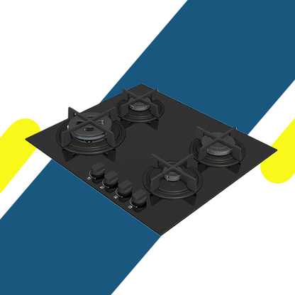 مسطح غاز بلت إن كيتشن لاين 60 سم 4 شعلات سيراميك أسود – موديل – ZP.GRN6004