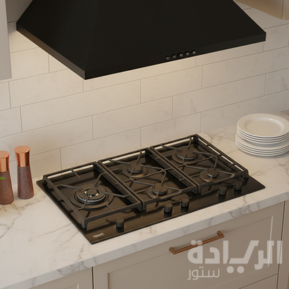 كيتشن لاين مسطح بلت ان غاز 90 سم 5 سيراميك شديد التحمل - موديل - ZP.PRE5020