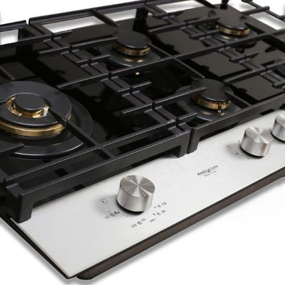 كيتشن لاين مسطح بلت ان 90 سم 5 شعلة غاز سيراميك موديل - ZP.PRO5020