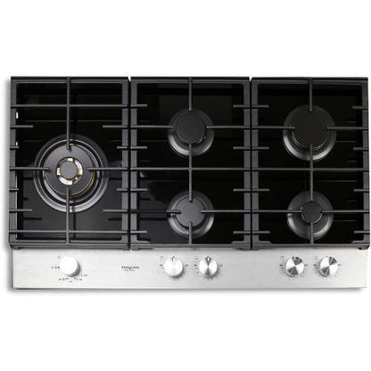 كيتشن لاين مسطح بلت ان 90 سم 5 شعلة غاز سيراميك موديل - ZP.PRO5020