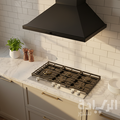 كيتشن لاين مسطح بلت ان 90 سم 5 شعلة غاز سيراميك موديل - ZP.PRO5020