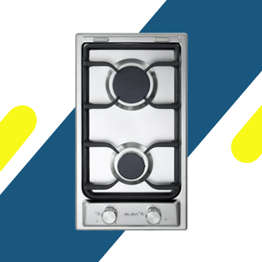 بوتاجاز بلت إن إلبا غاز – 2 شعلة – 30 سم – ستانلس ستيل – إشعال ذاتي – موديل - EN35-200XD