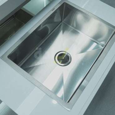 حوض مطبخ هانز ستانلس ستيل 304 – مقاس 61×46×20 سم – موديل – H-61-46 HANS