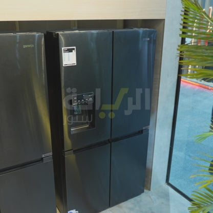 ثلاجة لون أسود - 565 لتر صافي - 90 سم من ماركة جورينيا - موديل - NRM9181SBI