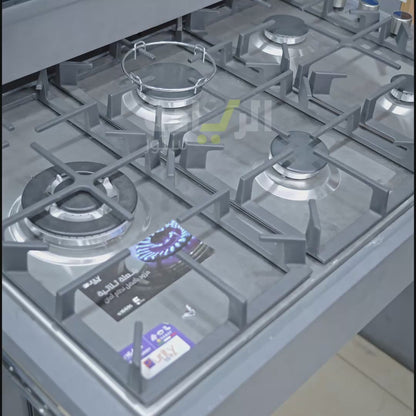 مسطح غاز بلت إن 90 سم من بيورتي – 5 شعلات – ستانلس ستيل – إشعال إلكتروني – موديل – HPT905S