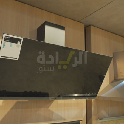 شفاط مطبخ جورينيا – ستانلس ستيل 90 سم – قوة شفط 635 م³/ساعة – موديل – WHI944EB