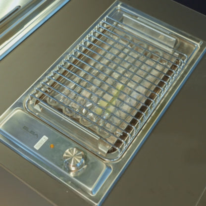 شواية بلت إن كهربائية بالفحم إلبا EN30-700XD - ستانلس ستيل، 30 سم