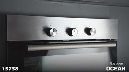 فرن غاز بلت إن أوشن 60 سم إنوكس - شواية غاز - شاشة تاتش - تنظيف كاتاليتيك - سعة 54 لتر – موديل – OGVOF 64 IRC TC