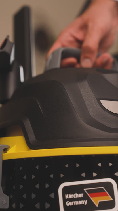 مكنسة كارشر البرميلية DVAC 2200 – قوة 2200 وات – خزان 22 لتر (الأقوى)