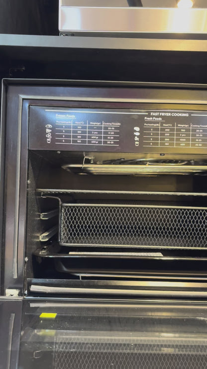 لوكسيل فرن كهربائي 70 لتر 2800 وات أسود مع خاصية القلي الهوائي ووظائف متعددة - موديل - LX-9670