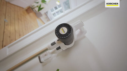 مكنسة لاسلكية كارشر KVA 2 بفلتر HEPA متعدد المراحل – تشغيل 40 دقيقة ووضعيات تنظيف متعددة