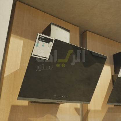 شفاط مطبخ أبخرة جورينيا – أسود 60 سم – قوة شفط 637 م³/س وتشغيل هادئ – موديل – WHI644EB