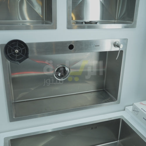 حوض مطبخ هانز ستانلس ستيل 304 – مقاس 77×48×20 سم – موديل H-77-48 HANS