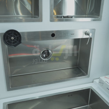 حوض مطبخ هانز ستانلس ستيل 304 – مقاس 77×48×20 سم – موديل H-77-48 HANS