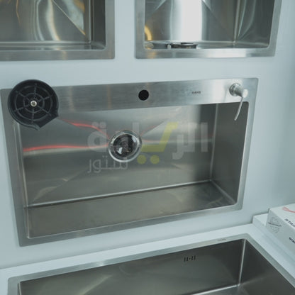 حوض مطبخ هانز ستانلس ستيل 304 – مقاس 77×48×20 سم – موديل H-77-48 HANS