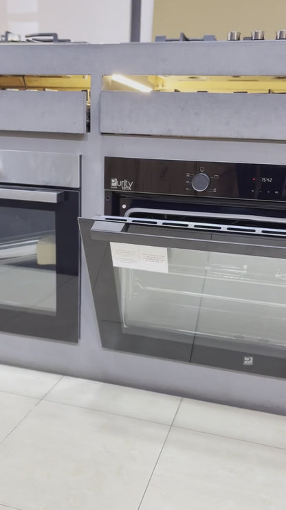 فرن بلت إن غاز بيورتي 90 سم XXL - أمان كامل وشواية غاز - OPRQG90BL
