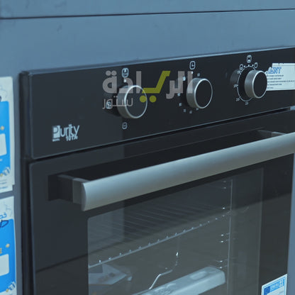 فرن بيورتي بلت ان غاز 60 سم أسود مع شواية - موديل - OPT602GG