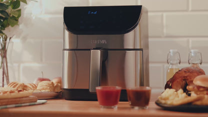 قلاية هوائية صحية ديجيتال بريفا 6 لتر ستانلس ستيل – موديل - AF 1500-BH213