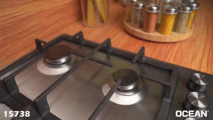 بوتاجاز غاز بلت إن أوشن 60 سم ستانلس ستيل – موديل – OGHF 64 I PRO SV