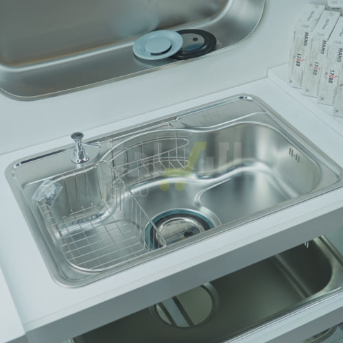 حوض مطبخ ستانلس ستيل هانز سيسو 75×48 سم – موديل CDUC 750 HANS