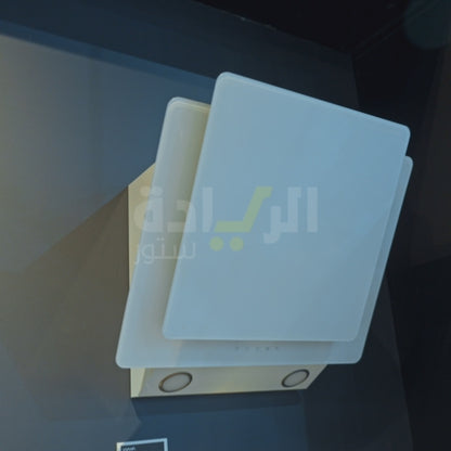 شفاط مائل أبيض من إلبا 60 سم – قوة شفط 850 م³/ساعة، تحكم باللمس وشاشة رقمية – موديل - XCH 641 WH