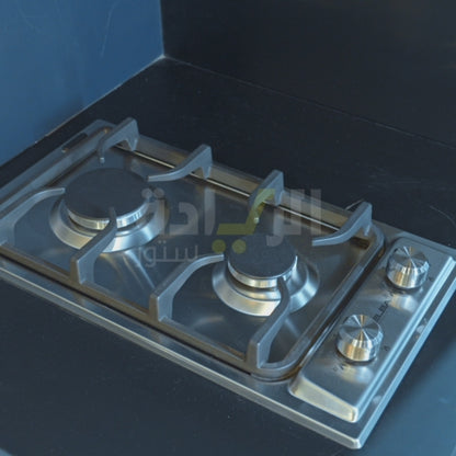 بوتاجاز بلت إن إلبا غاز – 2 شعلة – 30 سم – ستانلس ستيل – إشعال ذاتي – موديل - EN35-200XD