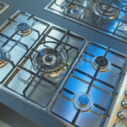 مسطح غاز بلت إن إلبا 90 سم – 5 شعلات – ستانلس ستيل – إشعال إلكتروني – موديل – EN90-544XD