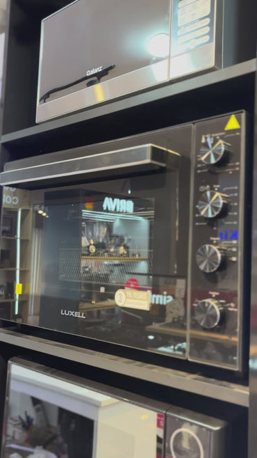 لوكسيل فرن كهربائي 70 لتر 2800 وات أسود مع خاصية القلي الهوائي ووظائف متعددة - موديل - LX-9670