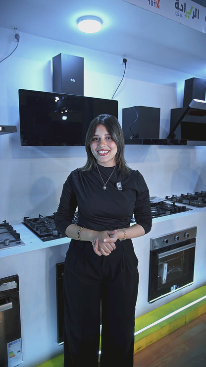 شفاط مطبخ بيورتي – 90 سم، قوة شفط 1000 م³/ساعة، تحكم لمس مع ريموت - موديل - GL Pro Plus