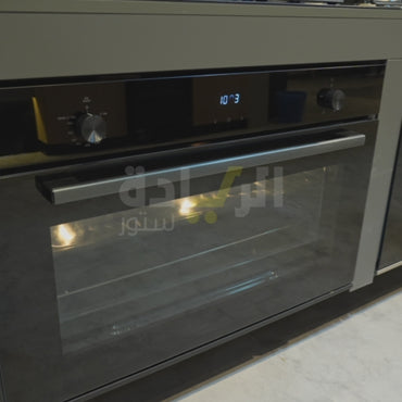 فرن بلت إن كهرباء 90 سم — متعدد الوظائف، سعة 121 لتر، تسخين سريع، شواية دوارة، تحكم باللمس - موديل - ELIO E93 MF BK