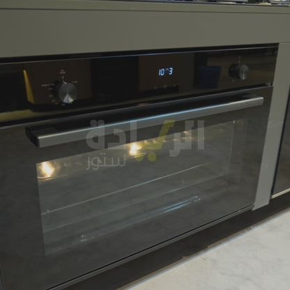 فرن بلت إن كهرباء 90 سم — متعدد الوظائف، سعة 121 لتر، تسخين سريع، شواية دوارة، تحكم باللمس - موديل - ELIO E93 MF BK
