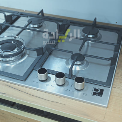 مسطح غاز بلت إن 90 سم من بيورتي – 6 شعلات – ستانلس ستيل – إشعال إلكتروني – موديل – HPT902S