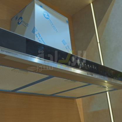 شفاط مطبخ جورينيا أبخرة – ستانلس ستيل 90 سم – 3 سرعات – قوة شفط 673 م³/س – موديل - WHT944EXGB